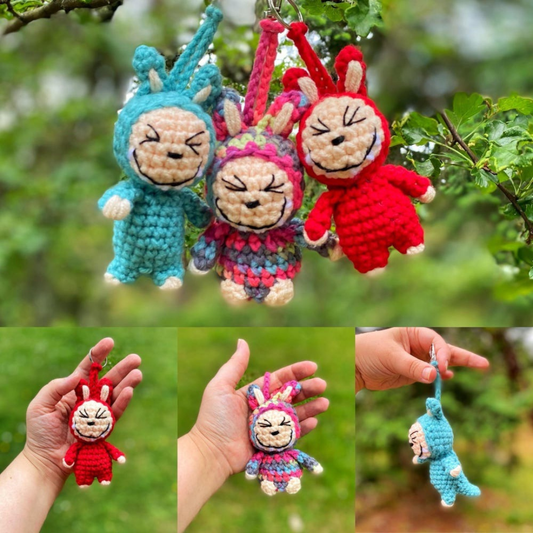 Bunny Keychain Crochet Pattern