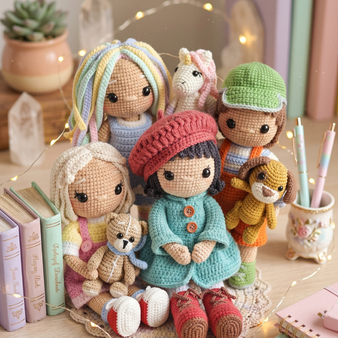 Doll Friends Crochet Pattern