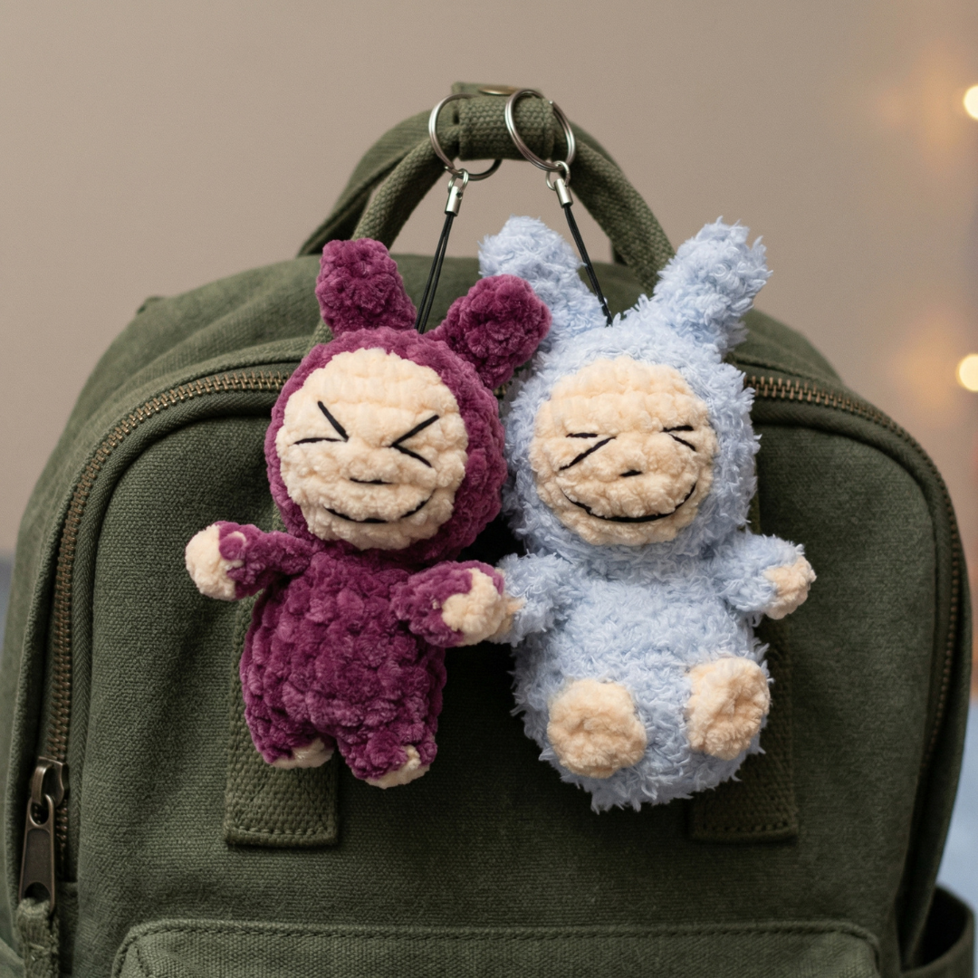 Bunny Keychain Crochet Pattern