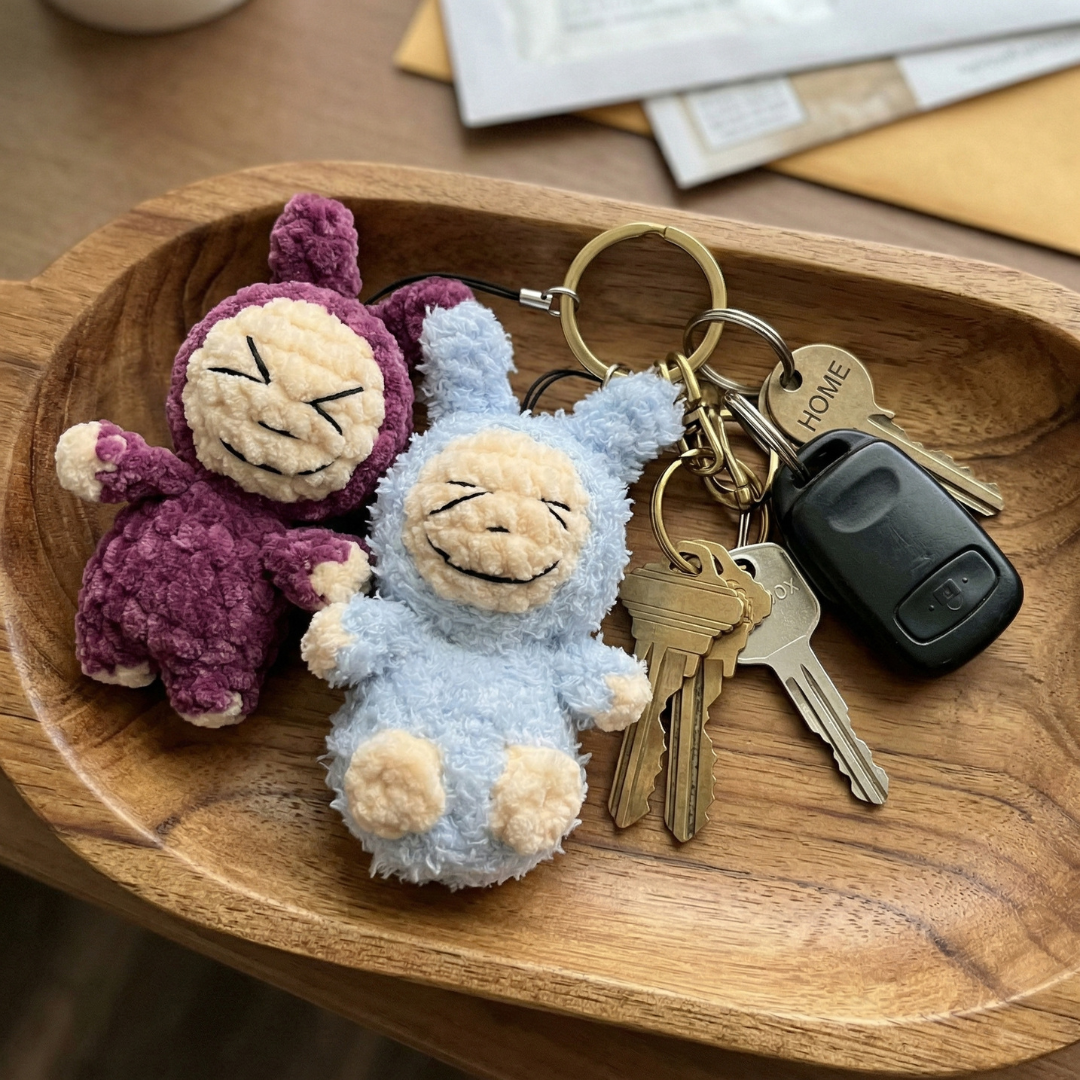 Bunny Keychain Crochet Pattern