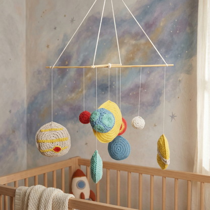 Solar System Crochet Mobile Pattern