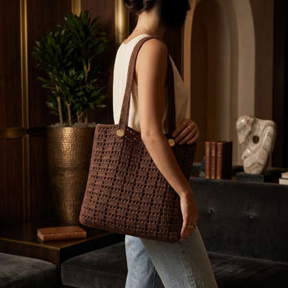 FRESH MESH CROCHET TOTE BAG