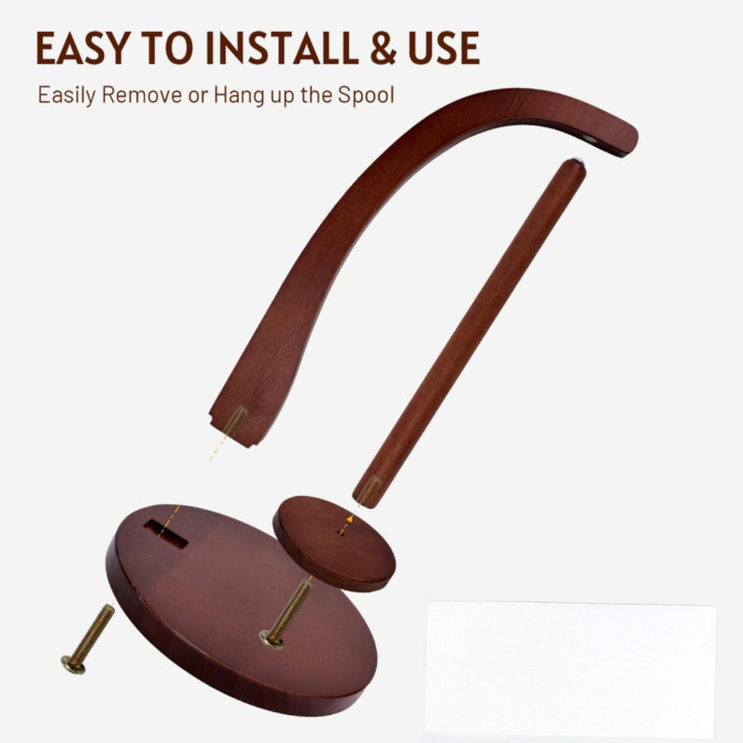 Premium Wooden Magnetic Yarn Holder