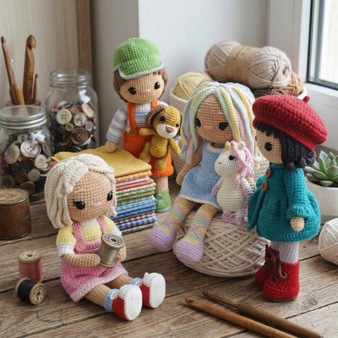 Doll Friends Crochet Pattern