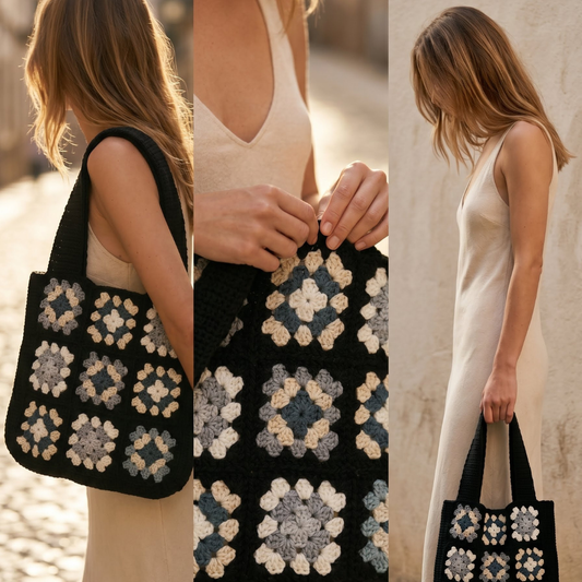 CROCHET GRANNY SQUARE BAG