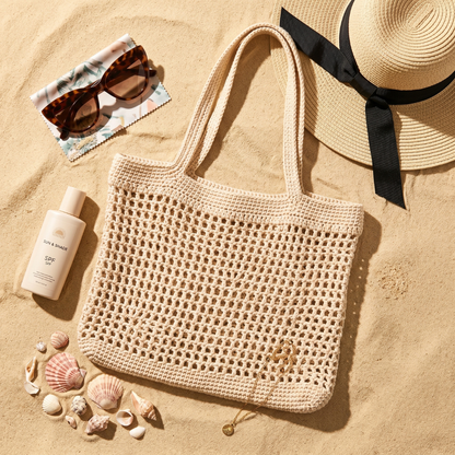 Sandy Shell Crochet Bag