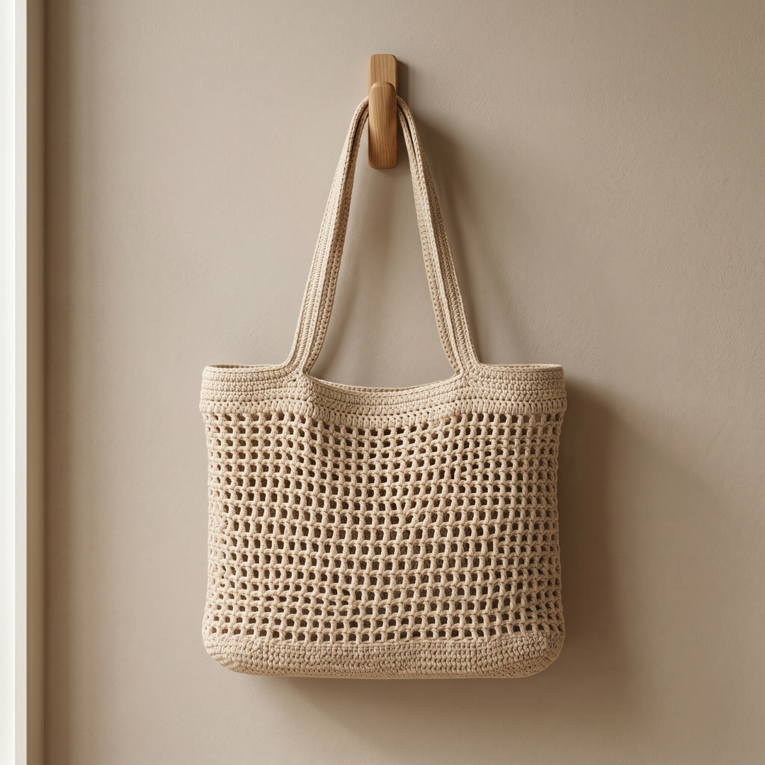 Sandy Shell Crochet Bag