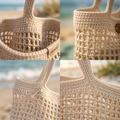 Sandy Shell Crochet Bag