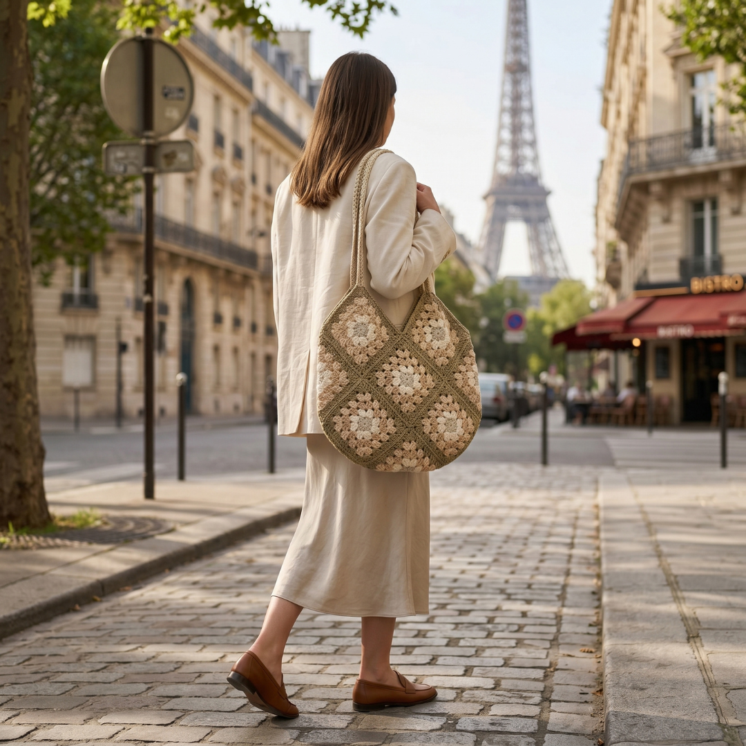 the Bag Granny Crochet Tote Pattern