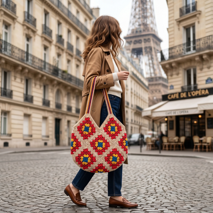 the Bag Granny Crochet Tote Pattern