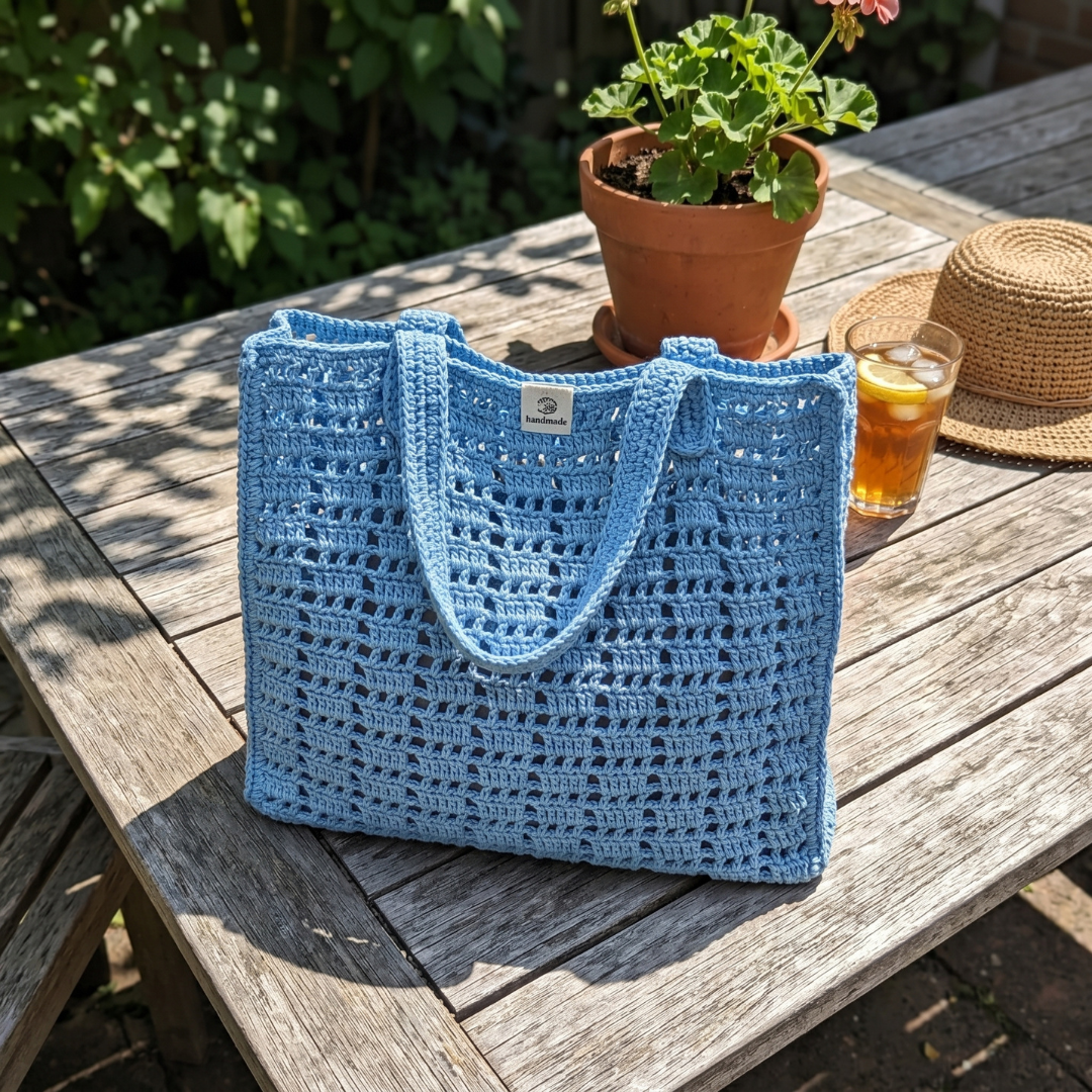 FRESH MESH CROCHET TOTE BAG